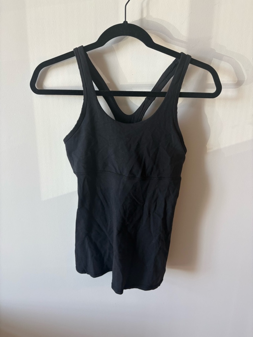 lululemon athletica Black Double-Strap Racerback Tank